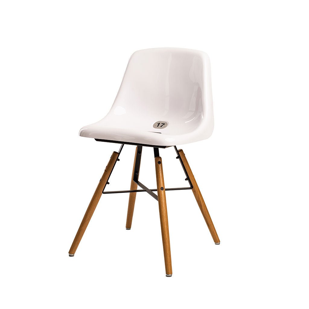 STADICHAIR mit Stadionsitz in WEISS - 50cm Sitzhöhe