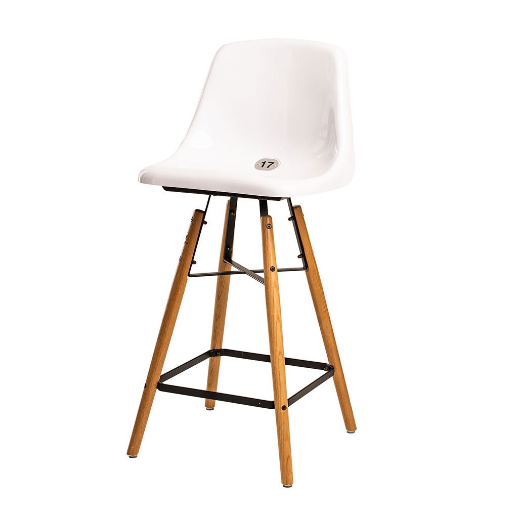 STADICHAIR mit Stadionsitz in WEISS - 75cm Sitzhöhe