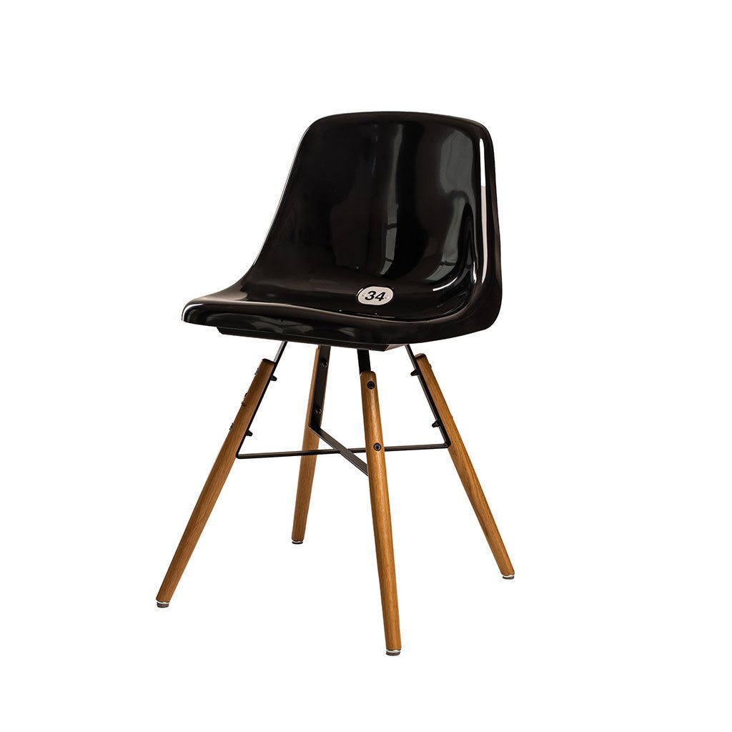 STADICHAIR mit Stadionsitz in SCHWARZ - 50cm Sitzhöhe