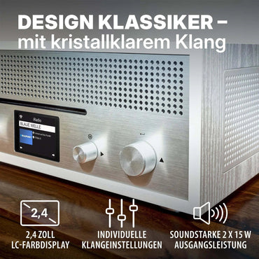 Blaupunkt Nostalgie Internetradio mit CD | MILANO Weiß