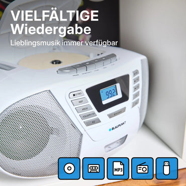 Blaupunkt BOOMBOX MIT CD PLAYER FÜR KINDER | B 120 White