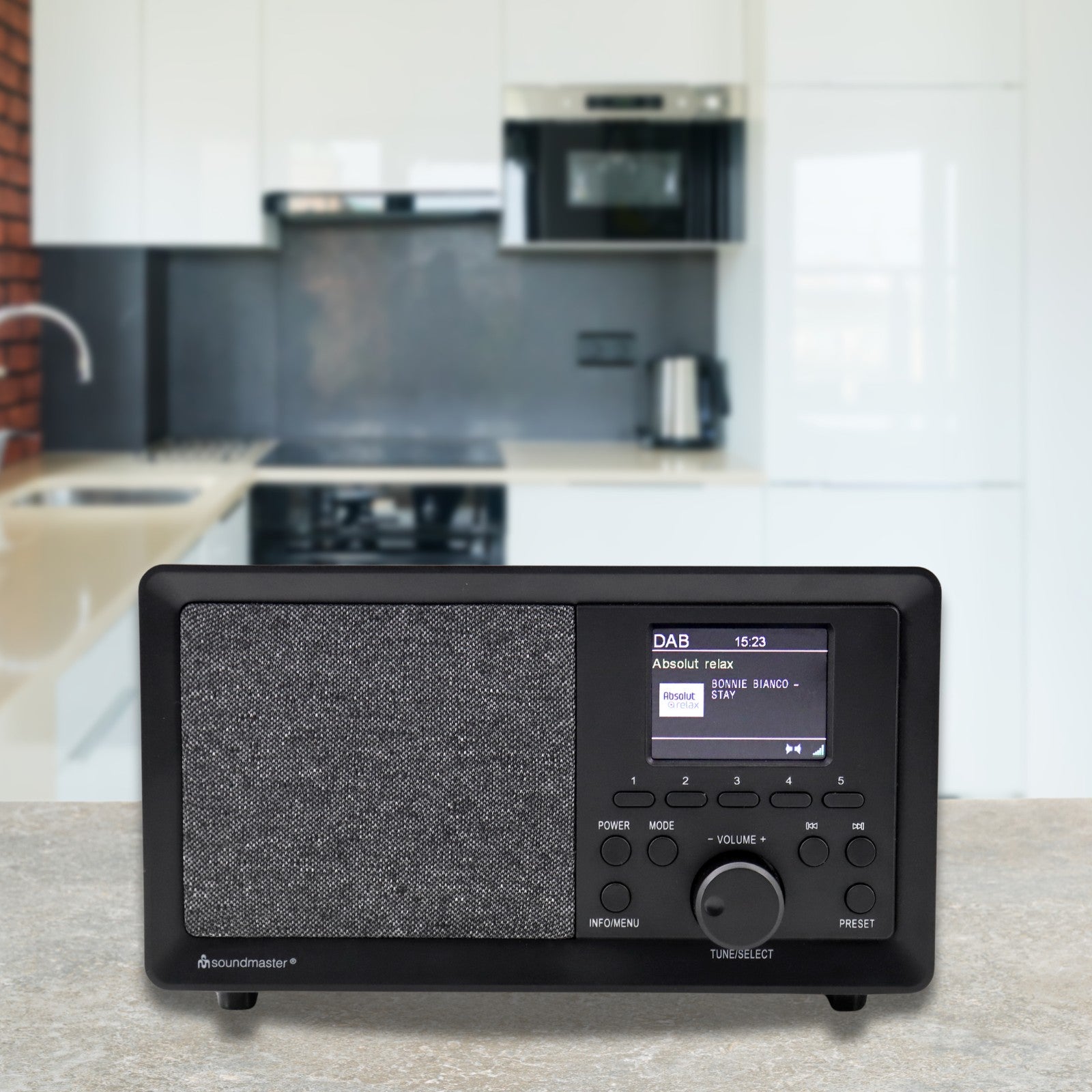 Soundmaster DAB350SW Digitalradio DAB+ UKW-RDS USB