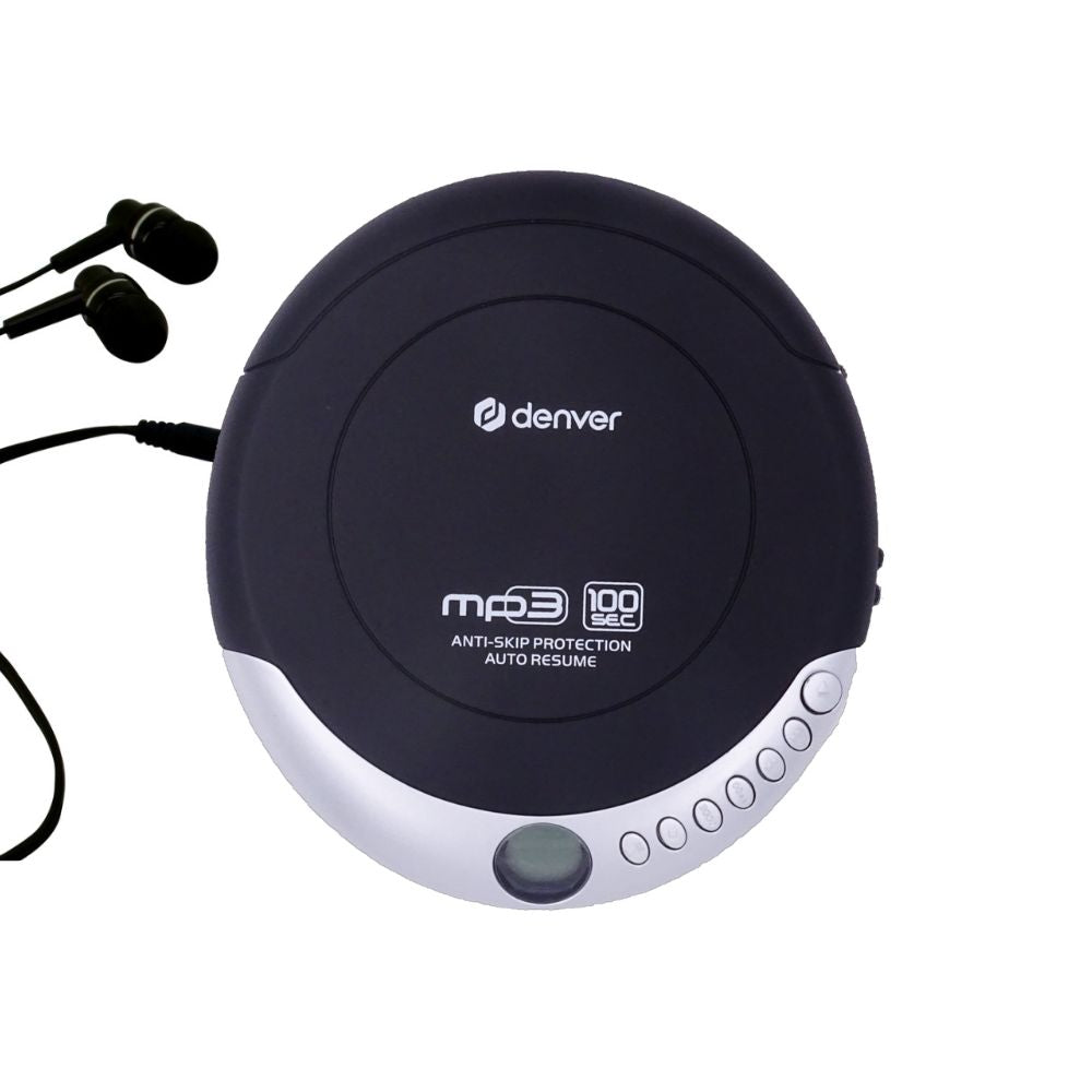 DENVER DMP-391 – Tragbarer CD-/MP3-Player mit Anti-Schock &