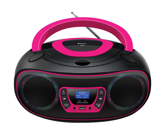 DENVER TDB-212 – DAB+ Boombox mit Bluetooth CD-Player AUX