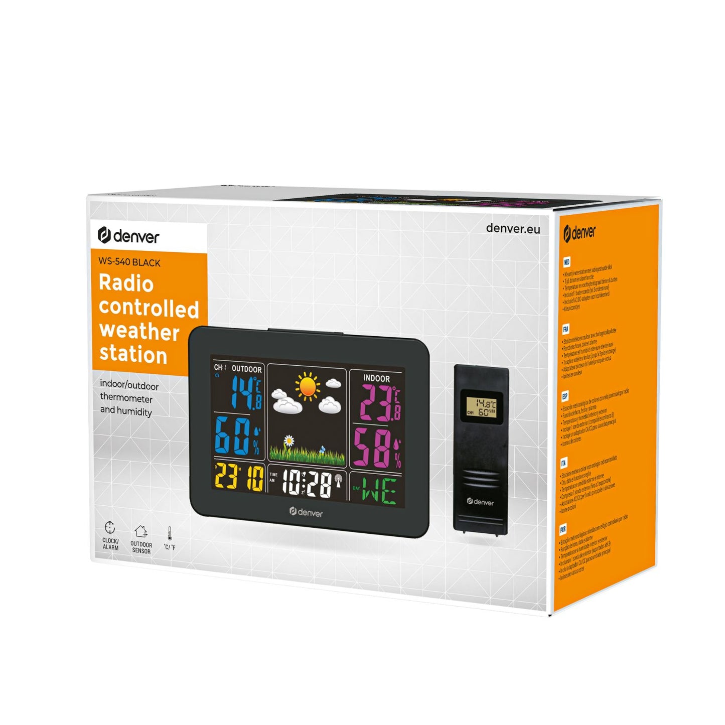 Denver WS-540 Funk-Wetterstation mit Farbdisplay