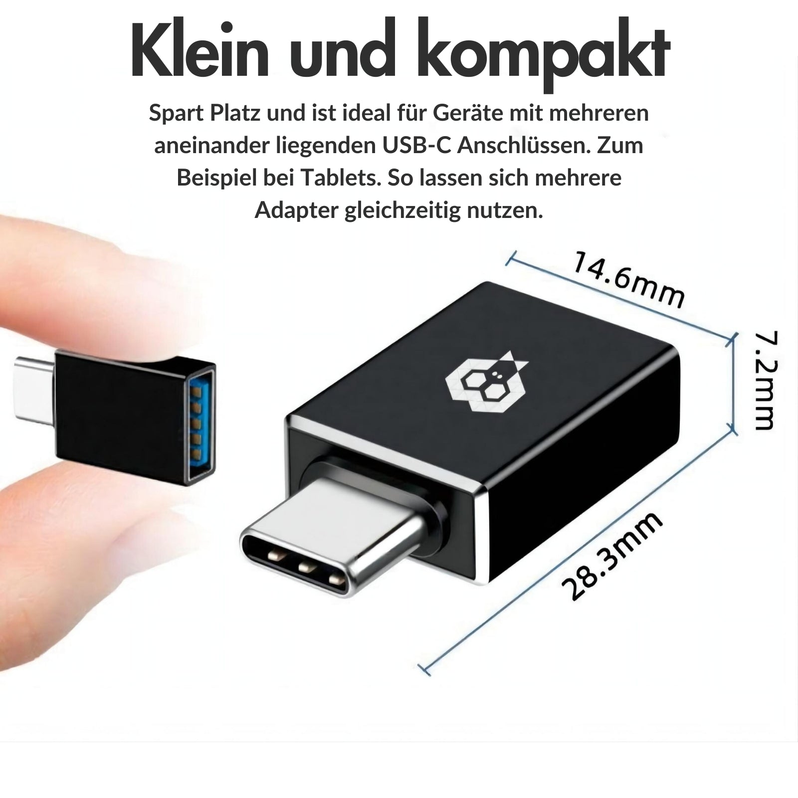 MonkeyTEC USB-C auf USB 3.0 Adapter für Macbook iPhone
