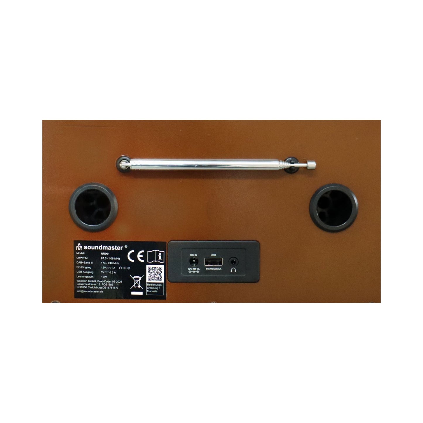 Soundmaster NR961 Retro Stereoanlage Kompaktanlage