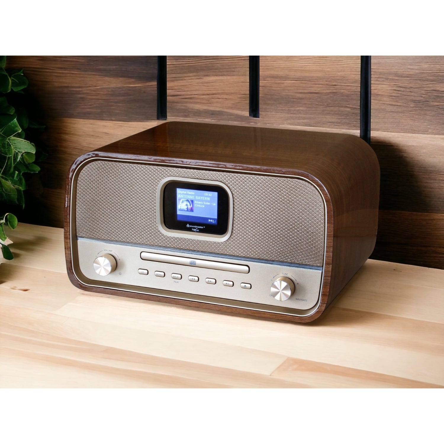 Soundmaster HighLine DAB970BR Retro Kompaktanlage mit DAB