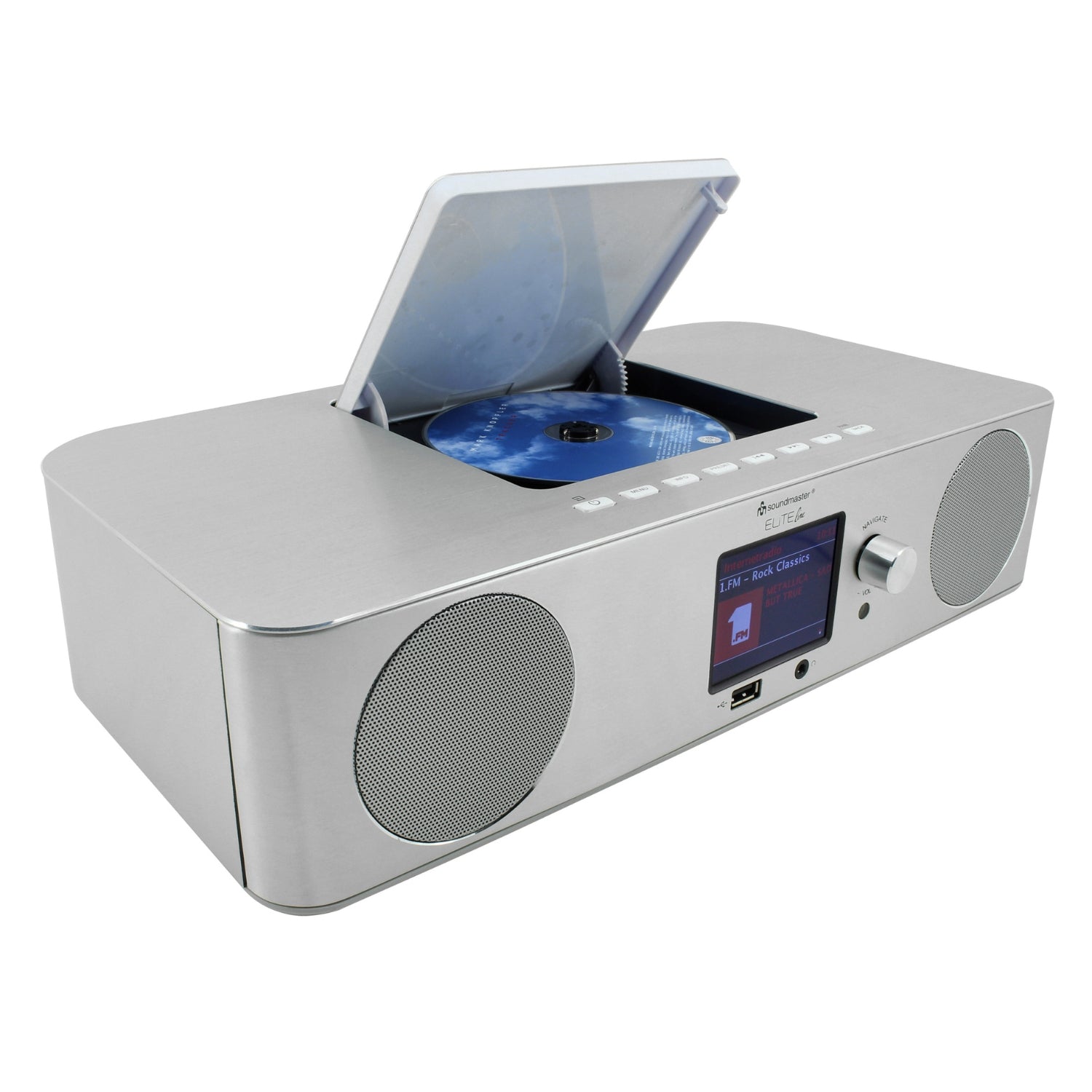 Soundmaster EliteLine ICD2060SI Internet radio compact system CD player Bluetooth DAB+ USB SPOTIFY APP control