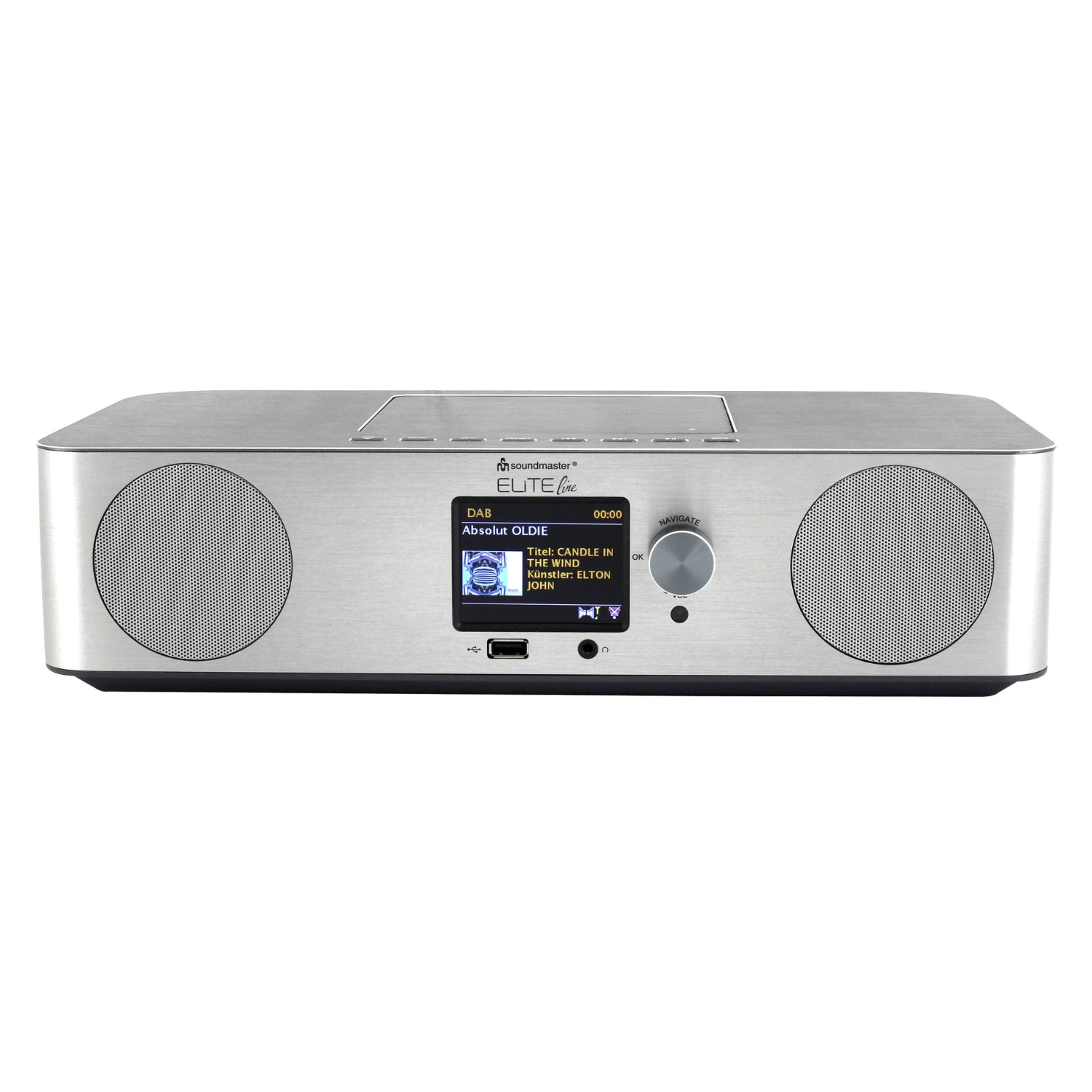 Soundmaster EliteLine ICD2060SI Internet radio compact system CD player Bluetooth DAB+ USB SPOTIFY APP control