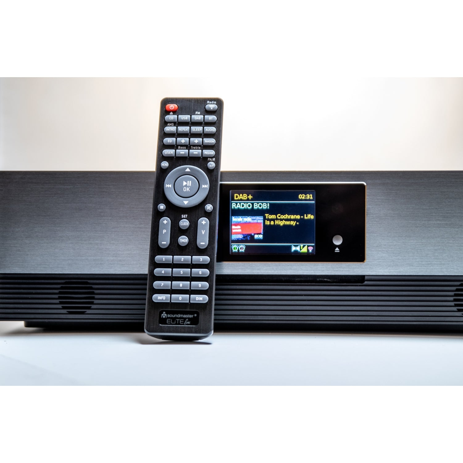 Soundmaster EliteLine ICD2080SW Internet radio compact system CD player WLAN Bluetooth DAB+ FM radio Spotify Connect Undok app control