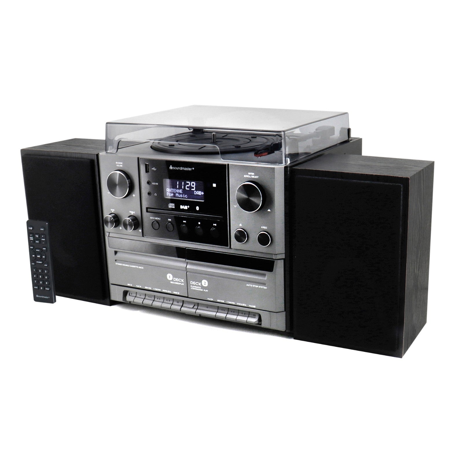 Soundmaster MCD5600 Stereoanlage mit Plattenspieler DAB+