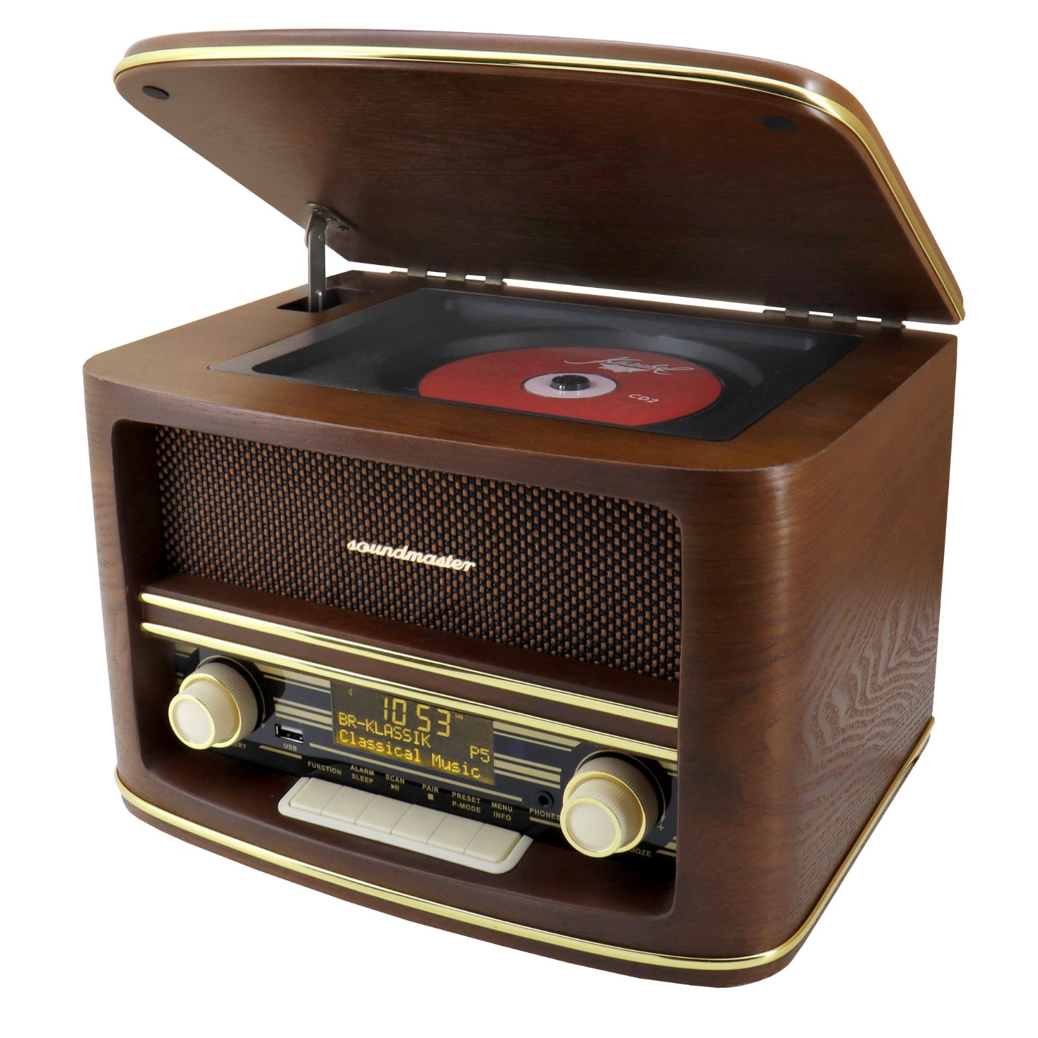 Soundmaster NR961 Retro Stereoanlage Kompaktanlage