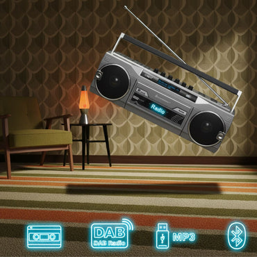 Soundmaster SRR80 Retro Stereo Radiokassettenrekorder