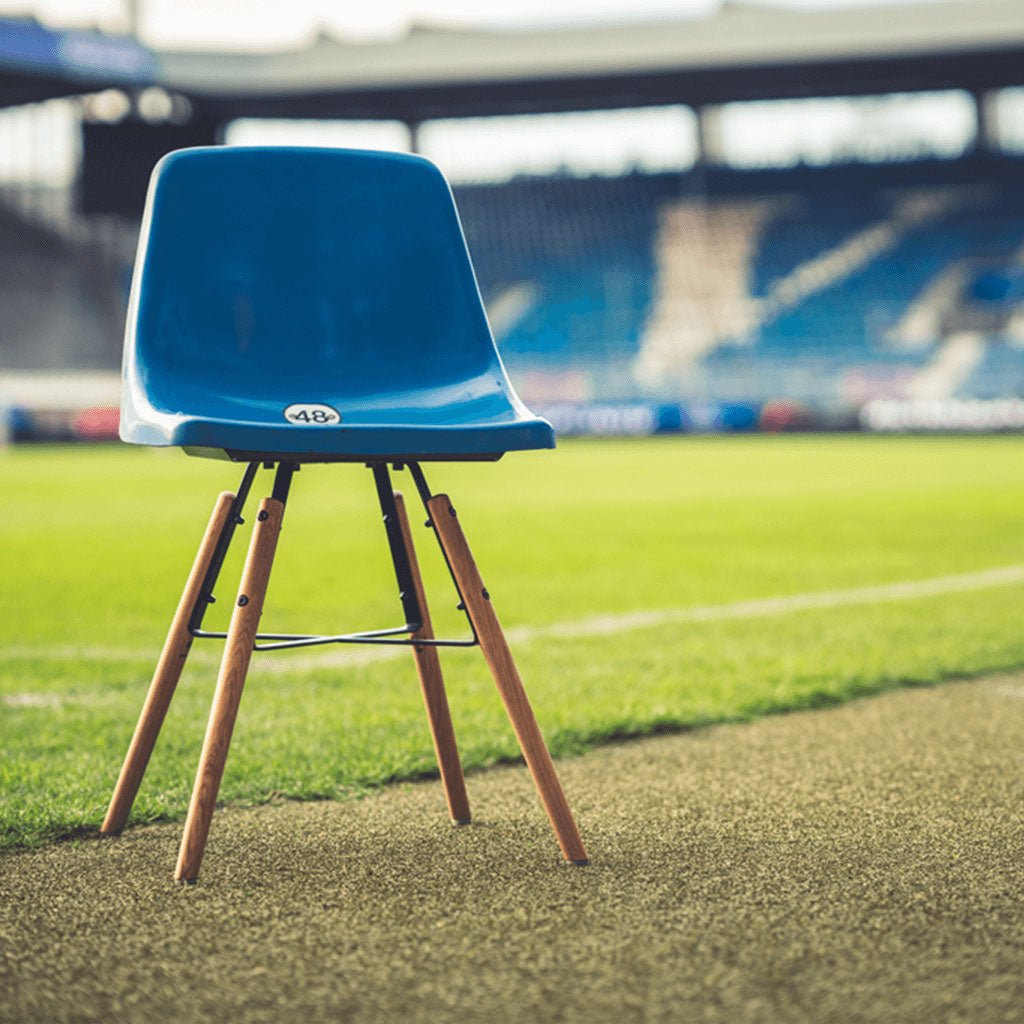 Original aus dem Ruhrstadion Bochum - Blau / Stuhl