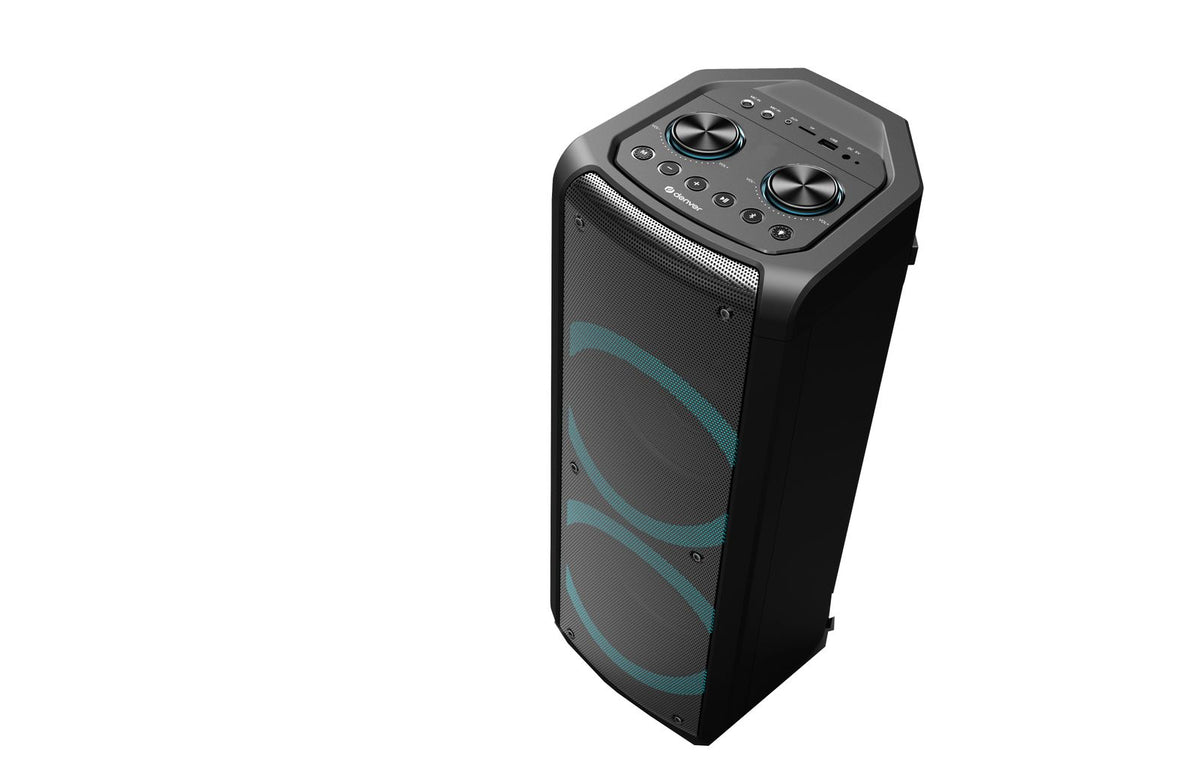 denver bps 352 karaoke bluetooth partylautsprecher mit led lichteffekten und mikrofon – Ansicht 8 – Produktbild von Soundmaxx Online