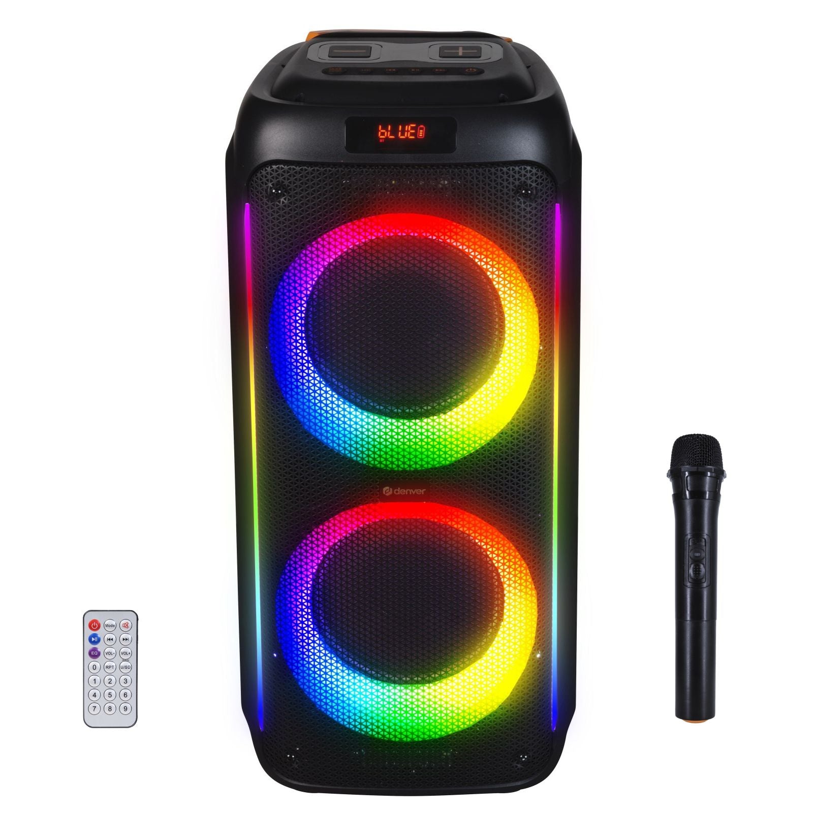 DENVER BPS 458 – Karaoke Bluetooth Partylautsprecher