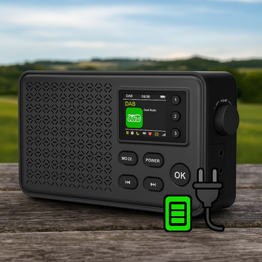 DENVER DAB-57 Kompaktes wiederaufladbares DAB+ Radio