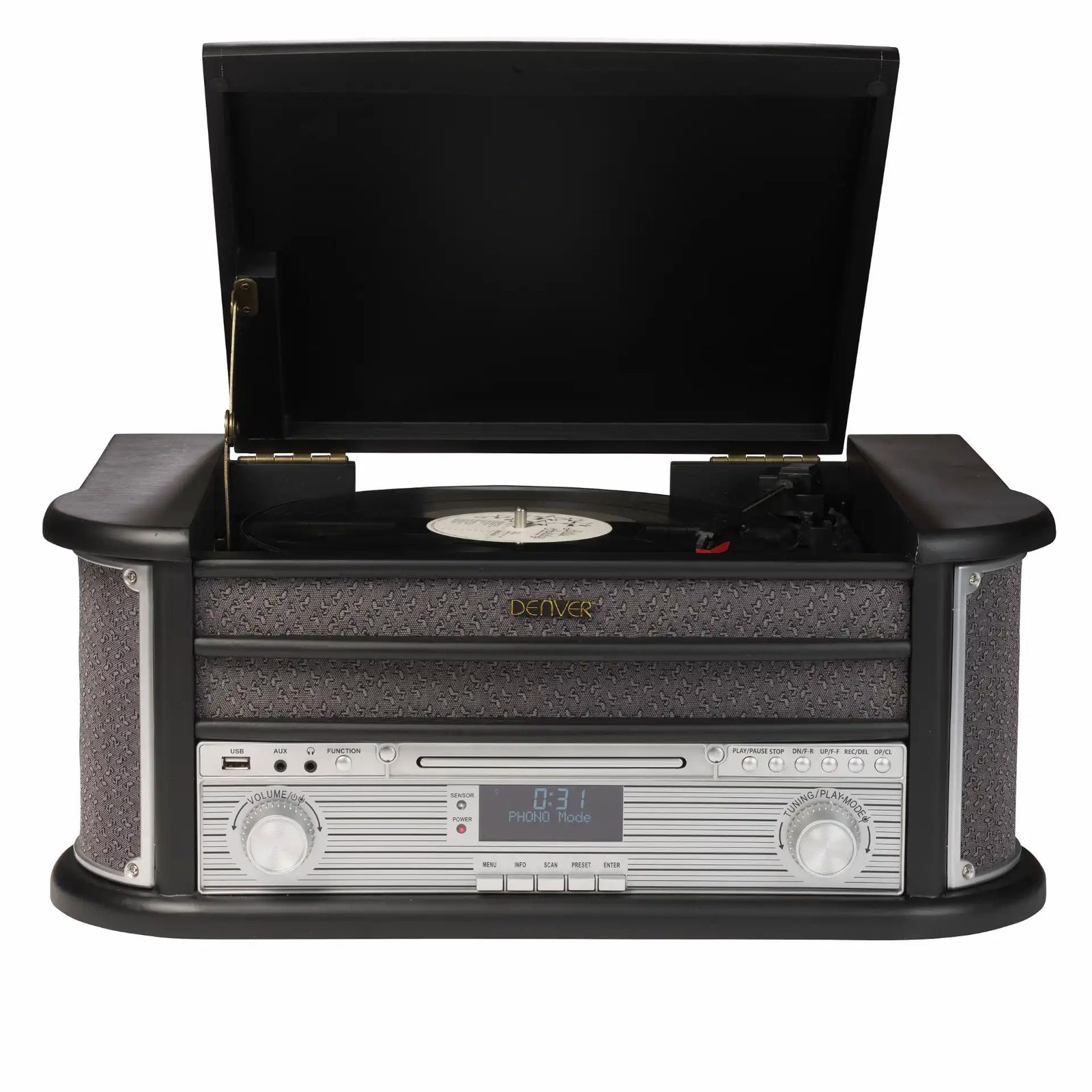 DENVER MRD-51 – Retro Musikcenter mit Plattenspieler DAB+