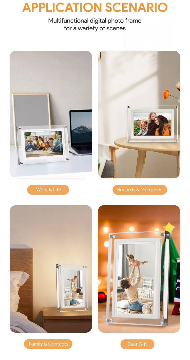 Frameo 5 Inch WiFi Digital Picture Frame 1280 * 720 IPS HD