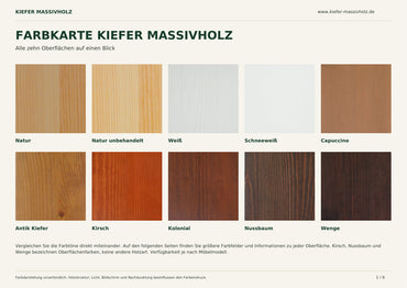 Anika TV-Schrank 125er aus 100% Bio Kiefer Massivholz