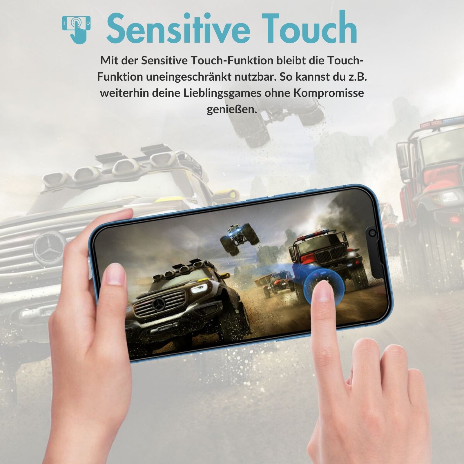 monkeytec 3 stuck blickschutzfolie apple iphone mit anbringhilfe h9 displayschutzfolie sichtschutz – Ansicht 8 – Produktbild von Soundmaxx Online