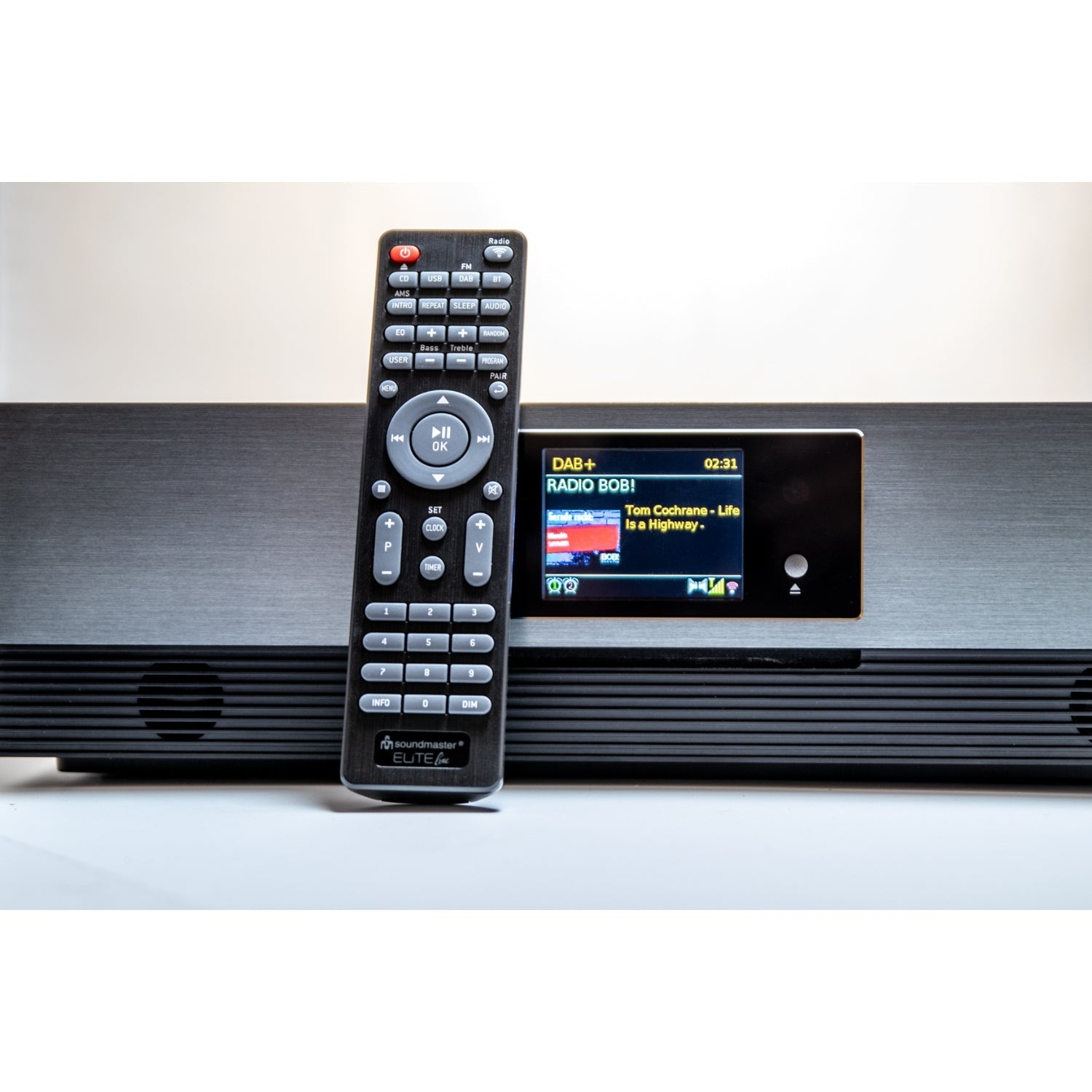 soundmaster eliteline icd2080sw stereo musikcenter mit internet dab ukw radio cd spotify connect und app steuerung – Rückansicht – Produktbild von Soundmaxx Online