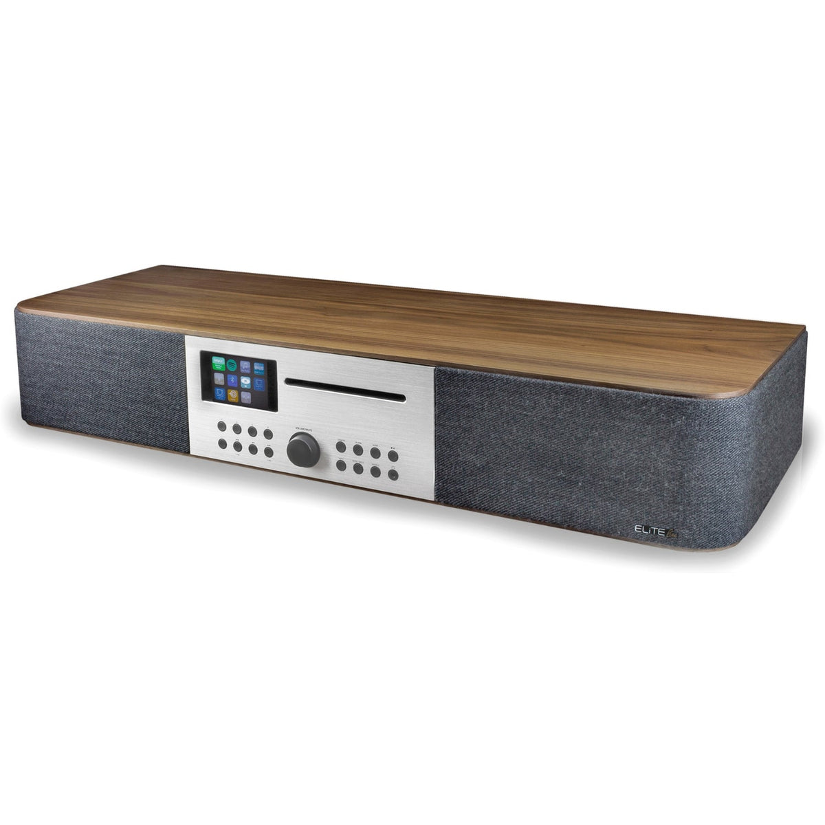 Soundmaster ICD2018 EliteLine Musikcenter – Internetradio Stereoanlage mit CD, DAB+, Netzwerk-Streaming, Multiroom und TV-Sound via Digitalanschluss – Frontansicht – Produktbild von Soundmaxx Online