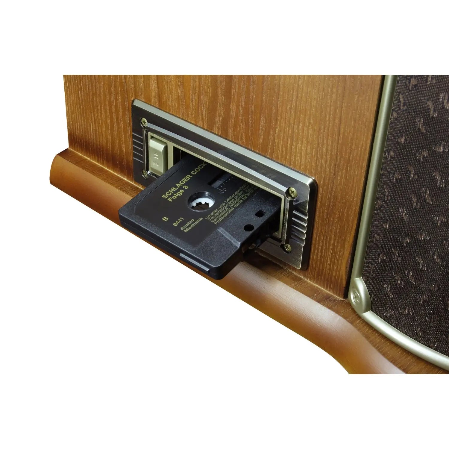 soundmaster nr546br nostalgie stereo dab ukw digitalradio mit plattenspieler inkl audio technica magnettonabnehmersystem cd mp3 usb kassette bluetooth und encoding – Ansicht 14 – Produktbild von Soundmaxx Online