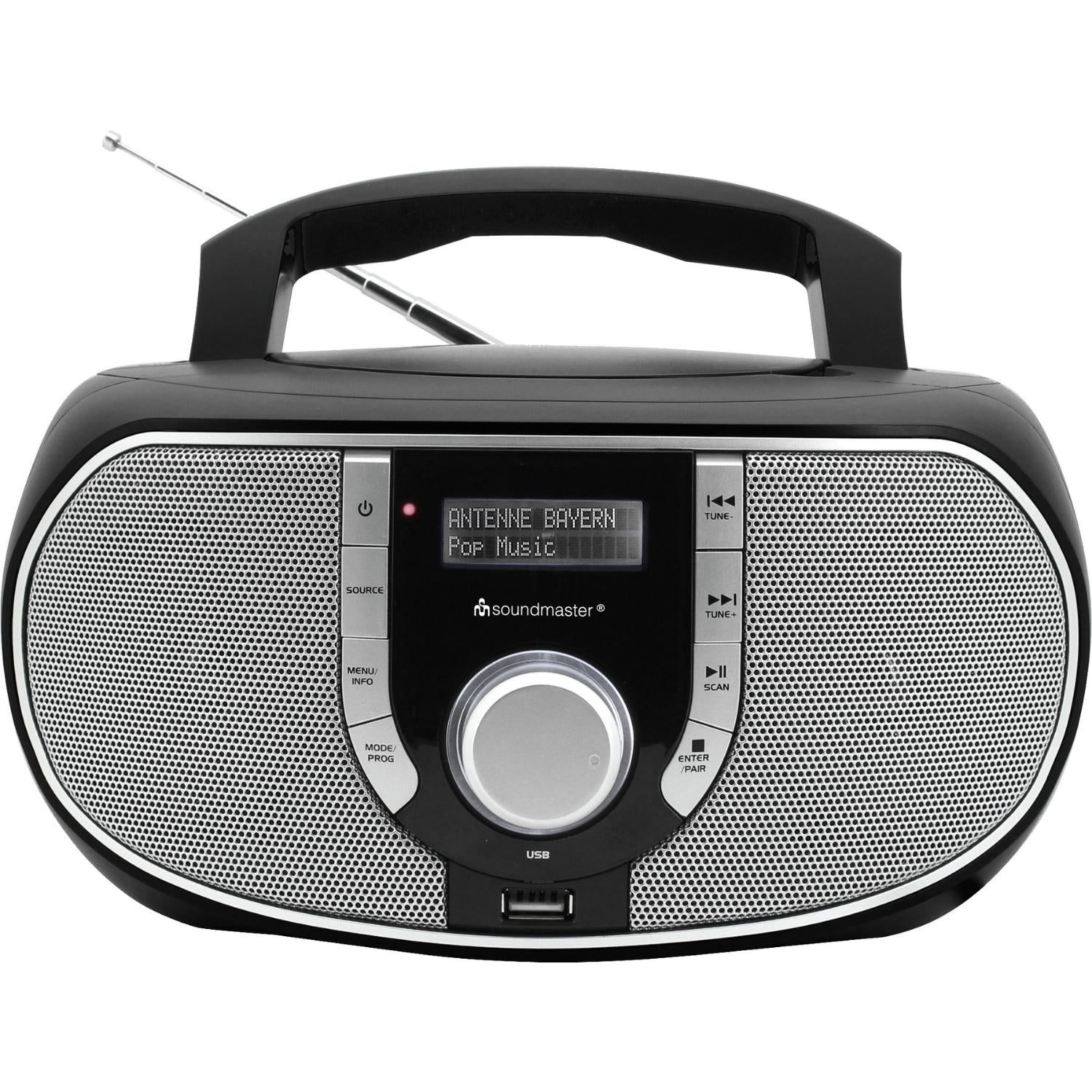 Soundmaster SCD1700SW tragbares Radio mit CD-Player MP3