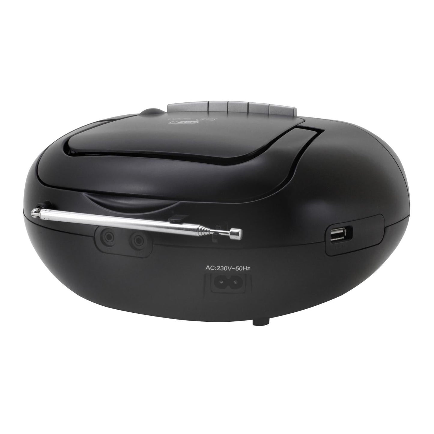 soundmaster scd7800sw boombox dab cd mp3 kassettenrekorder mit usb weckerfunktion horbuchfunktion – Detailaufnahme – Produktbild von Soundmaxx Online