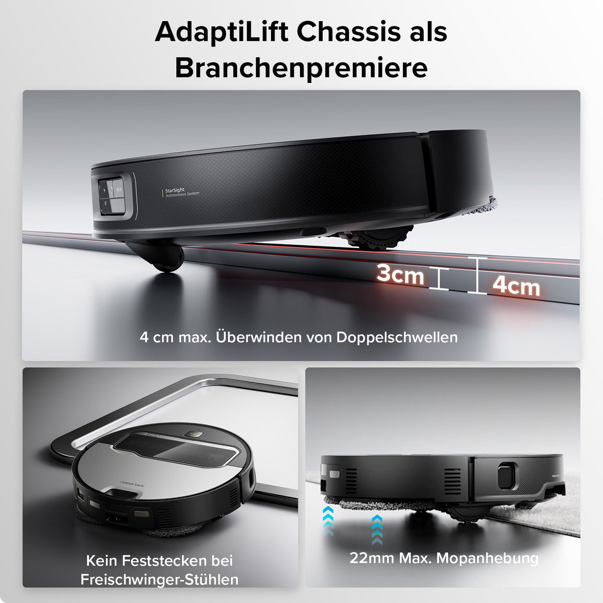 Roborock Saros Z70 Staubsaugerroboter mit mechanischem OmniGrip™ Arm
