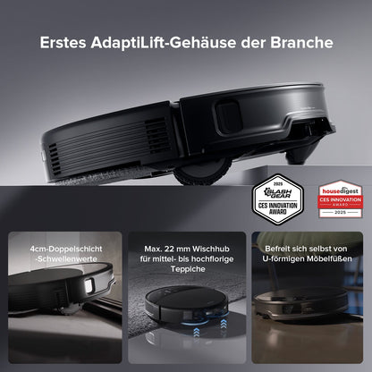 Roborock Saros 10R Saugroboter mit Wischfunktion & abnehmbarem Wischmopp