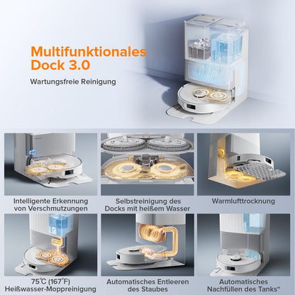 Roborock Qrevo Edge S5A Saugroboter (verbessert von Qrevo Pro) mit Multifunktions-Dockingstation 3.0