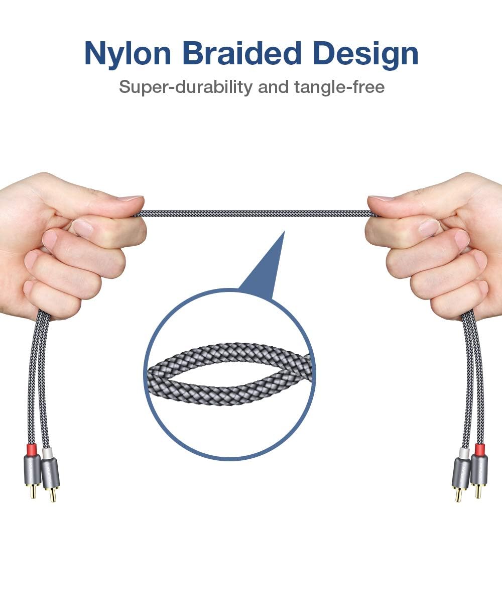 Premium Cinch Kabel Audio AUX 2 Stecker RCA Stereo HiFi