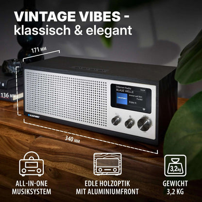 Blaupunkt Internetradio mit DAB+ | NAPOLI - Schwarz - Radio