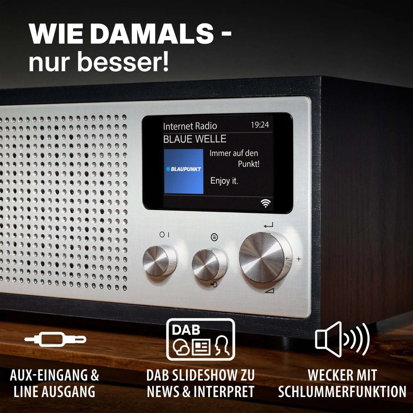 Blaupunkt Internetradio mit DAB+ | NAPOLI - Schwarz - Radio
