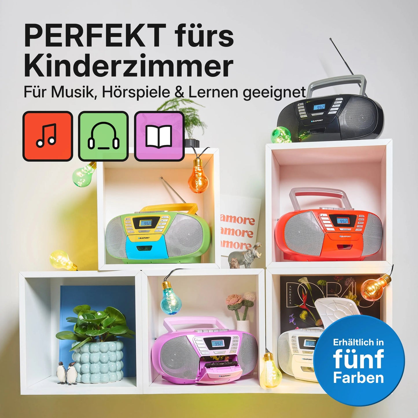 Blaupunkt BOOMBOX MIT CD PLAYER FÜR KINDER | B 120 Red