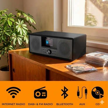DENVER MIR-270 B – Elegantes Internetradio Musiksystem