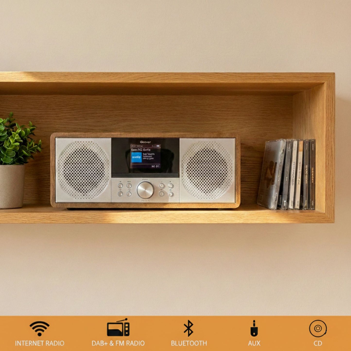 DENVER MIR-270 DW – Elegantes Internetradio Musiksystem