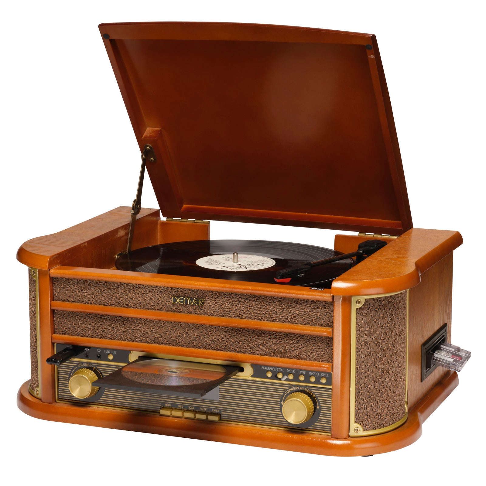 DENVER MRD-51 – Retro Musikcenter mit Plattenspieler DAB+