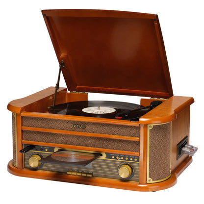 DENVER MRD-51 – Retro muziekcentrum met platenspeler DAB+