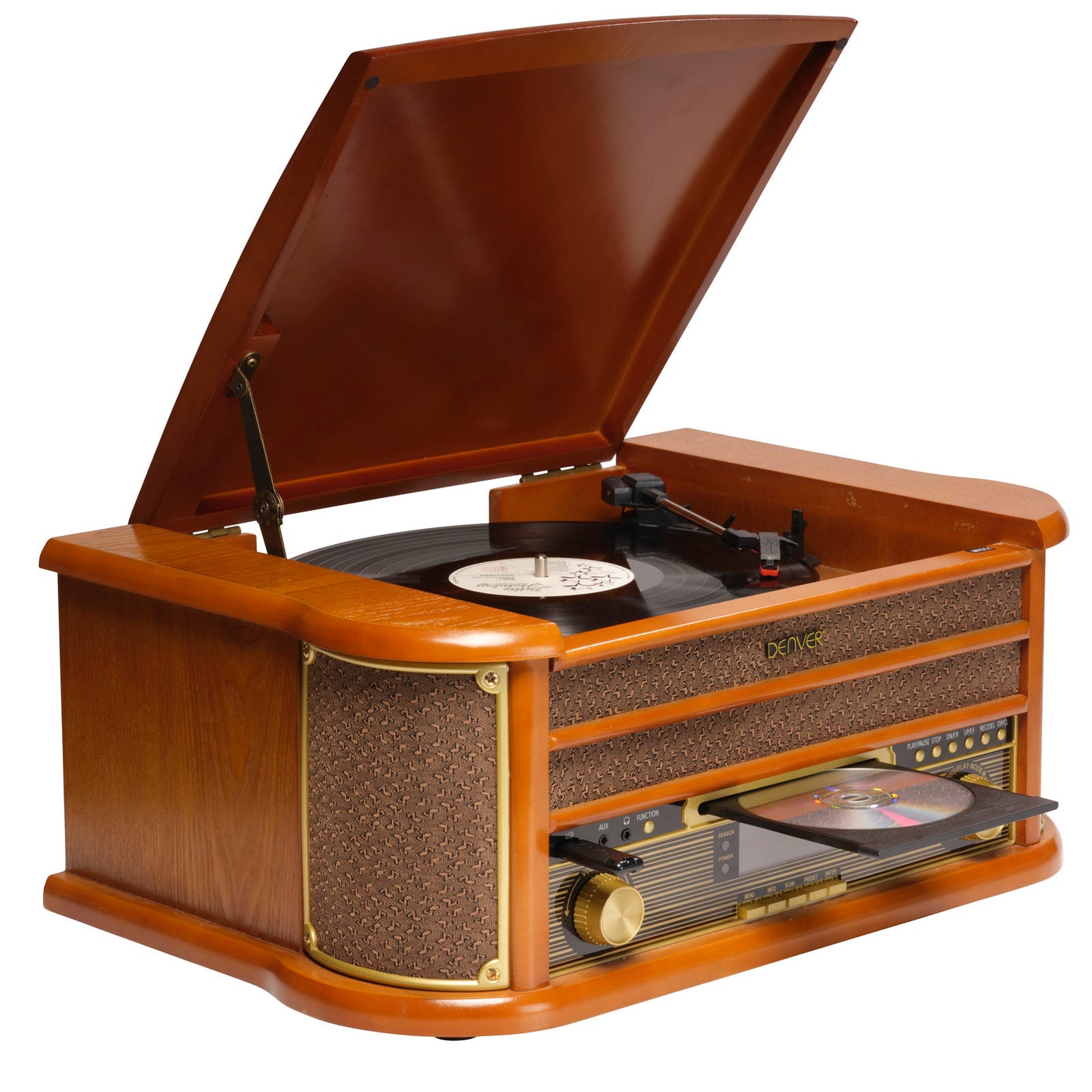 DENVER MRD-51 – Retro Musikcenter mit Plattenspieler DAB+