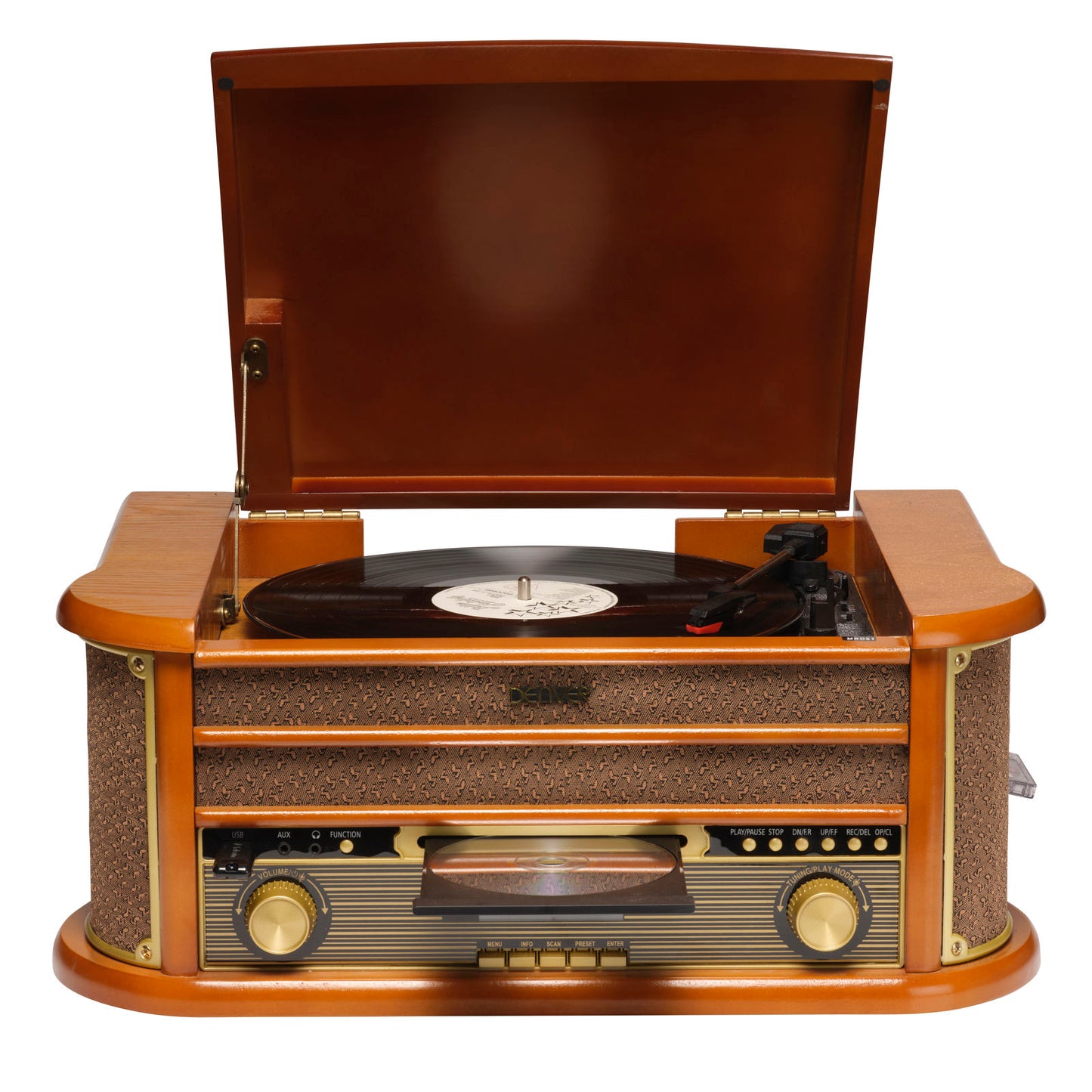 DENVER MRD-51 – Retro Musikcenter mit Plattenspieler DAB+