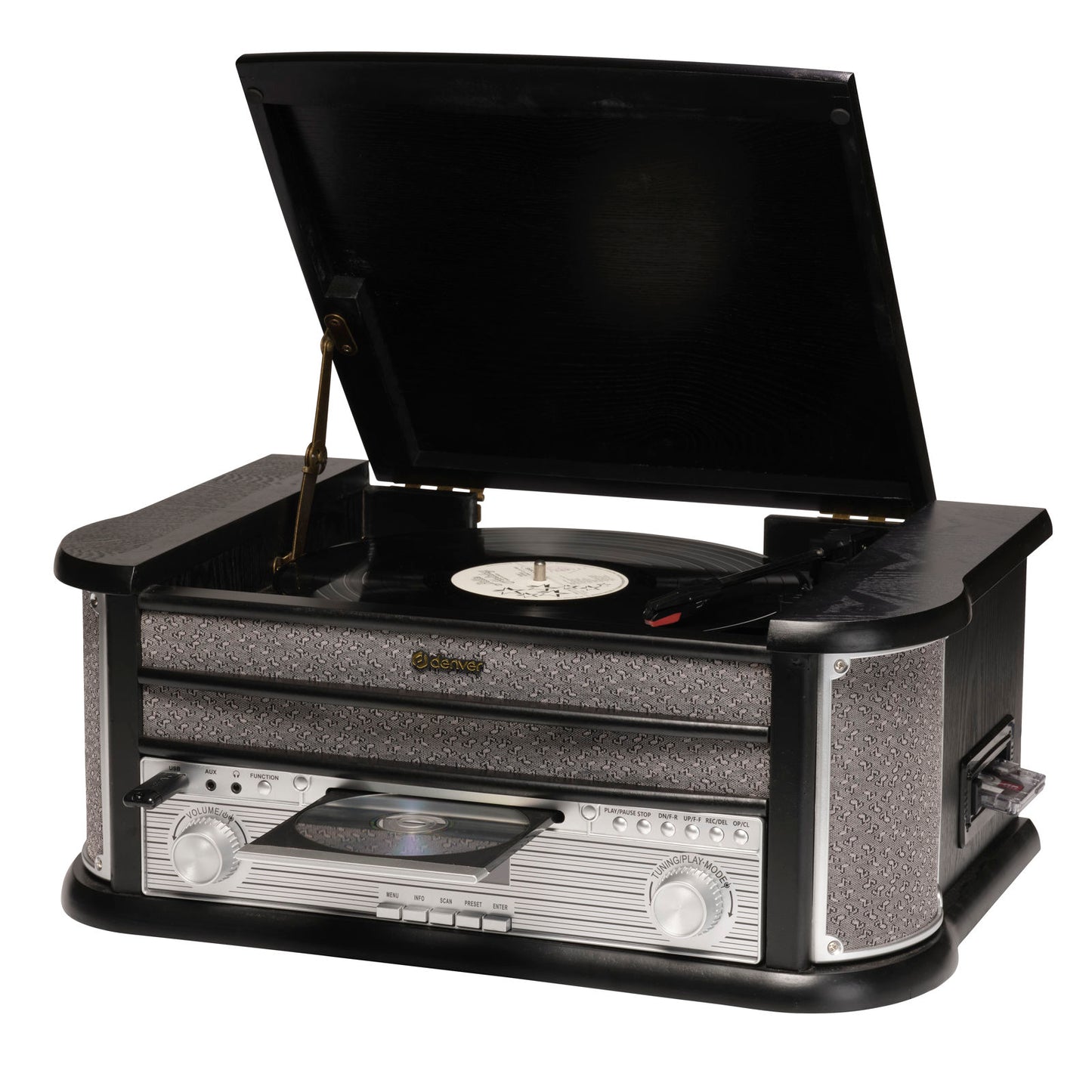 DENVER MRD-51 – Retro Musikcenter mit Plattenspieler DAB+