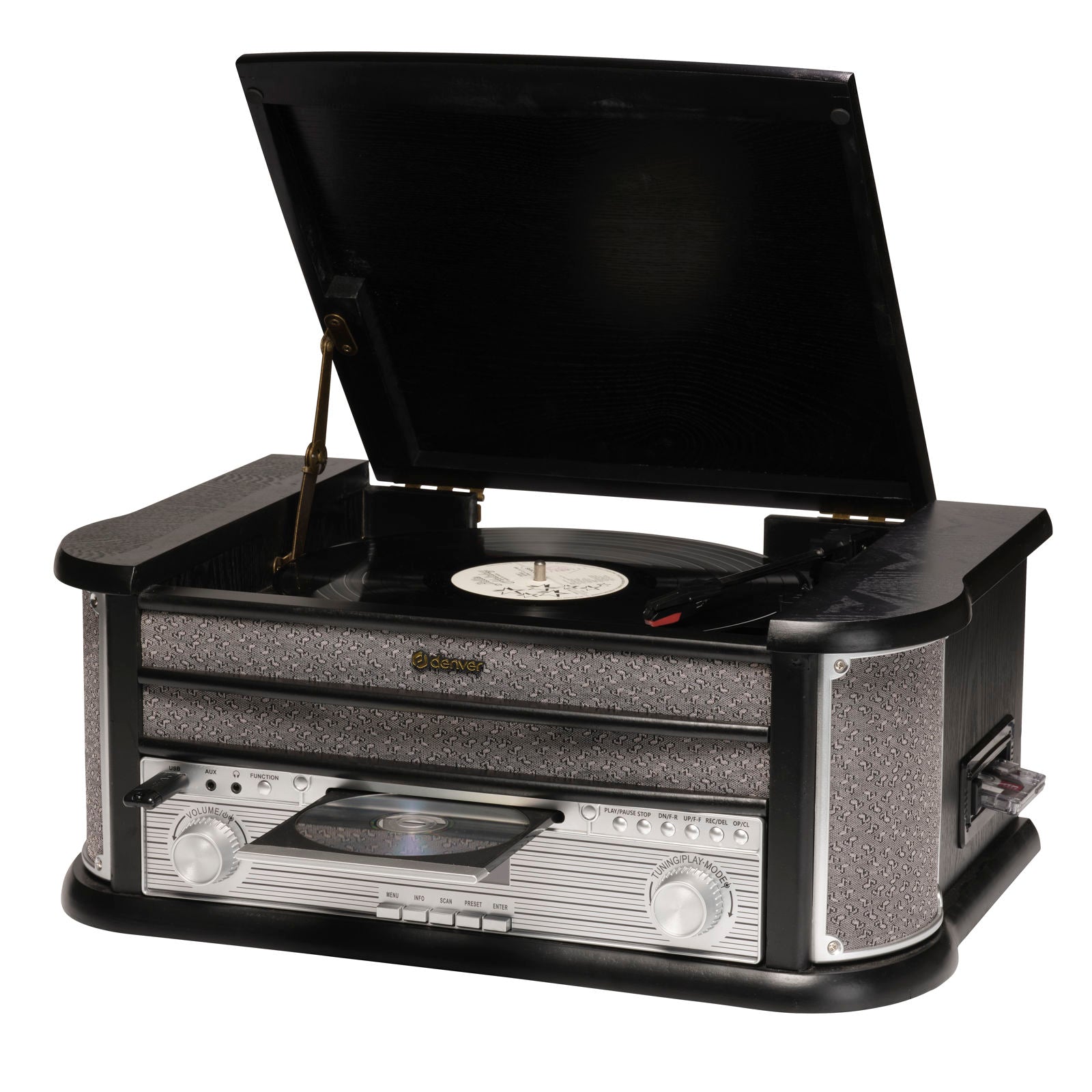 DENVER MRD-51 – Retro Musikcenter mit Plattenspieler DAB+