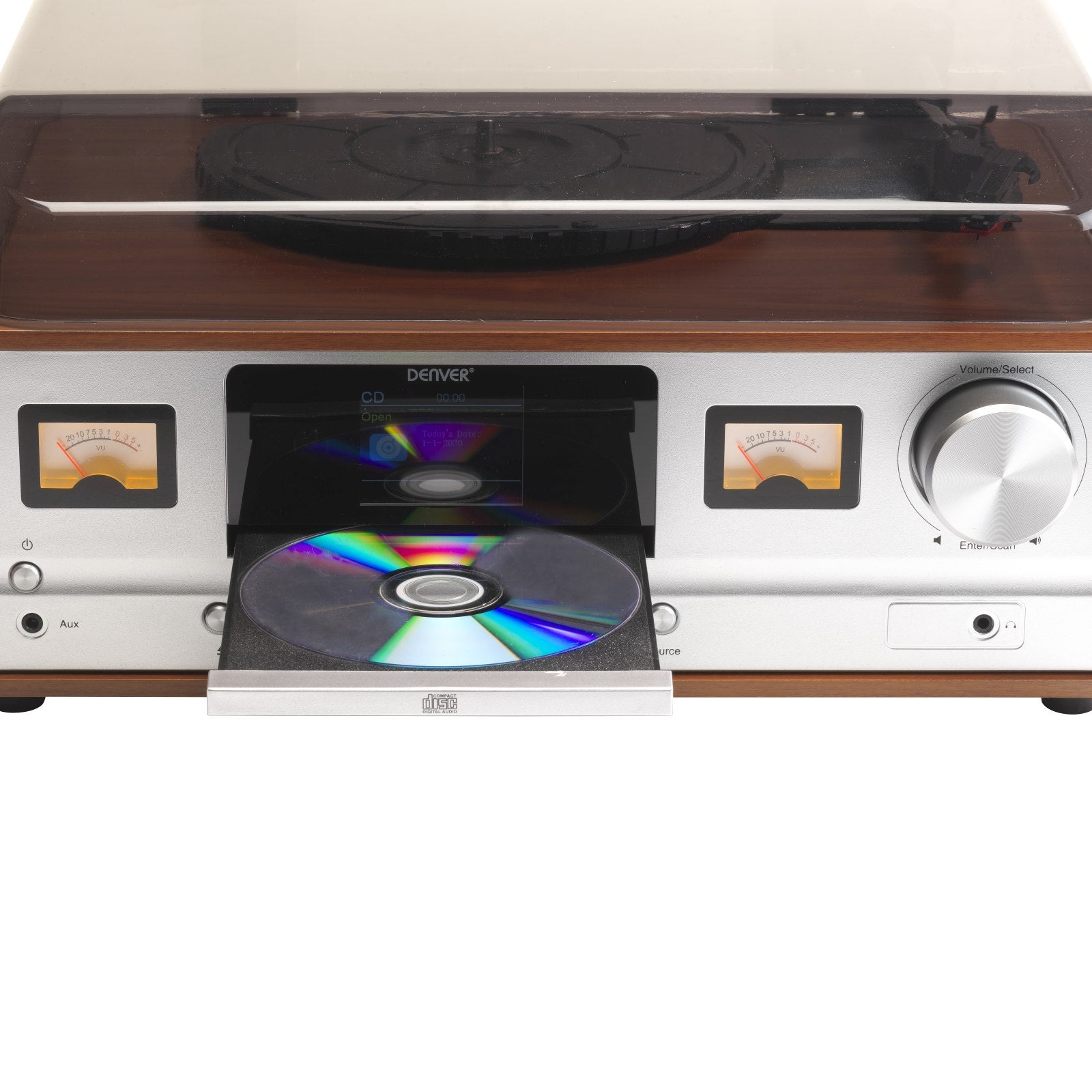 Denver MRD-52LW Light Wood – Retro Musikcenter mit DAB+