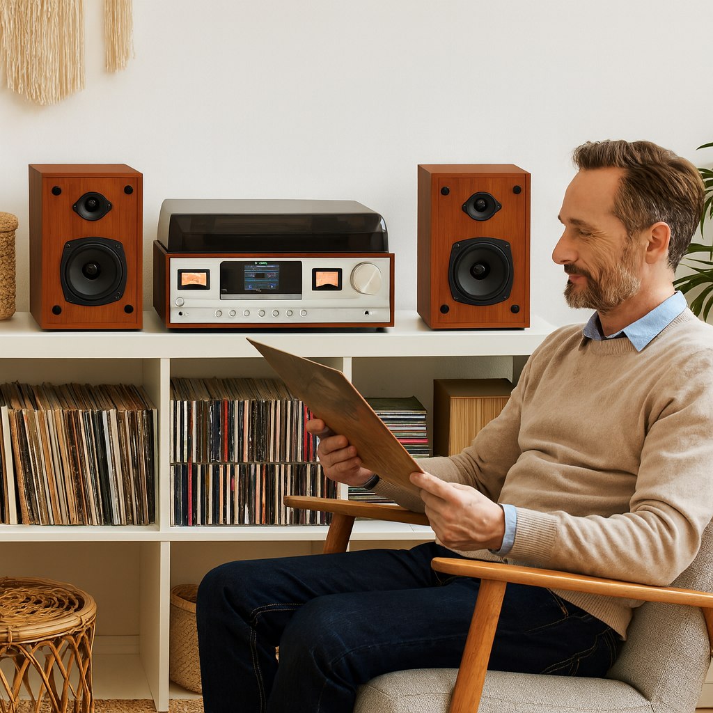 Denver MRD-52LW Light Wood – Retro Musikcenter mit DAB+