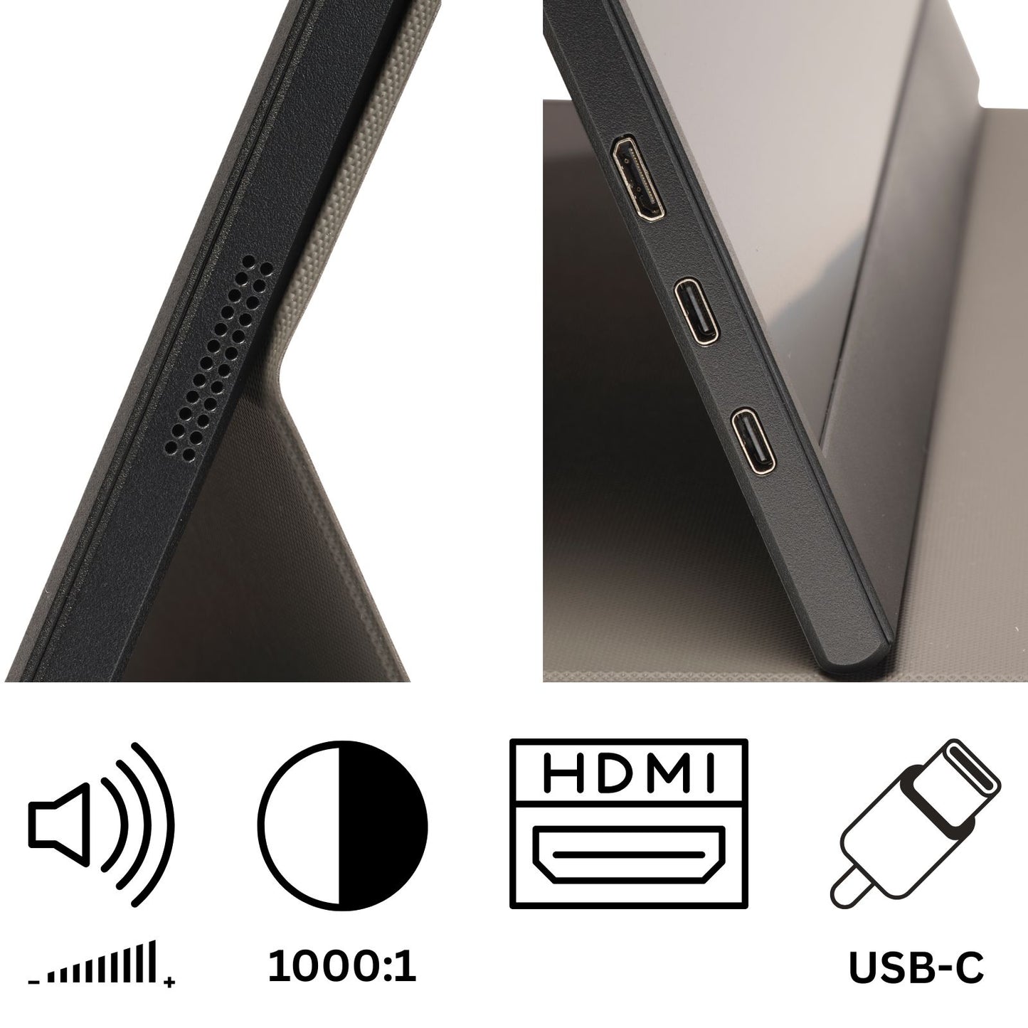DENVER PMO-15604 tragbarer 15,6 Zoll Full HD Monitor