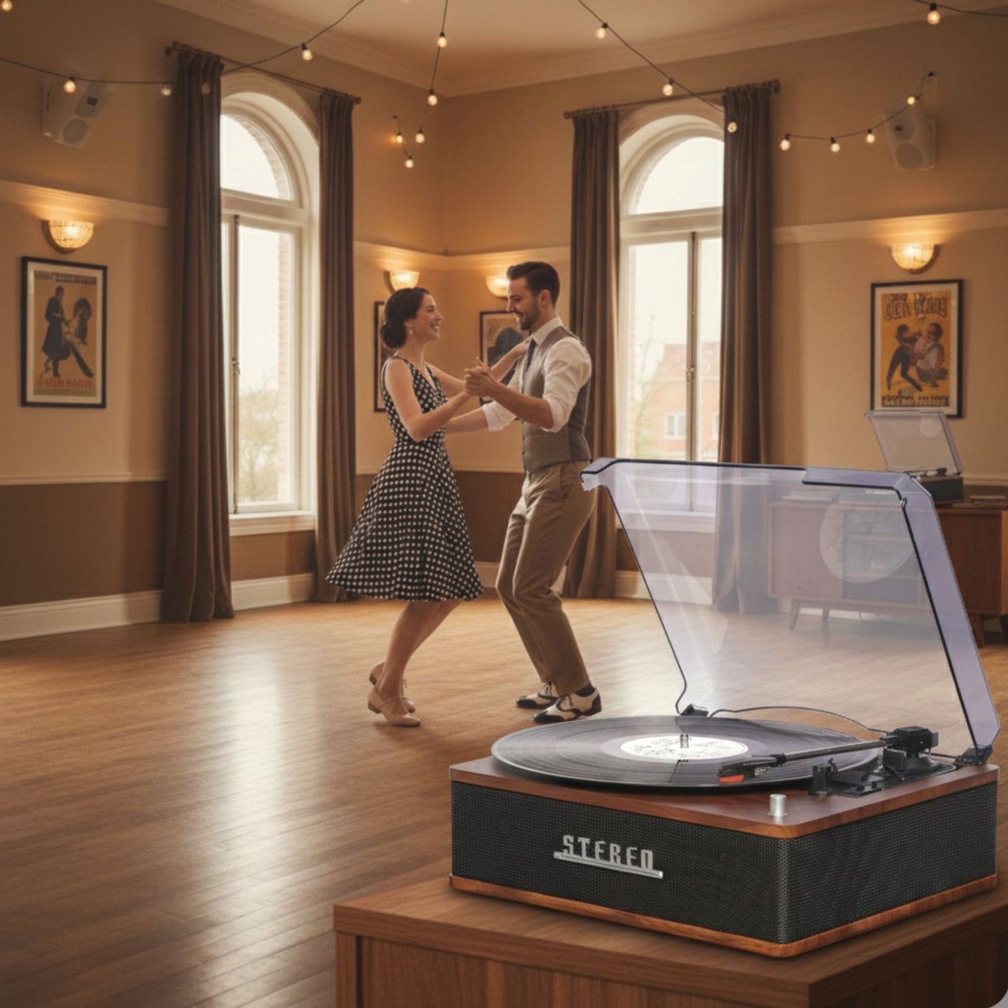 Denver VPB-262 Retro Plattenspieler mit Bluetooth 5.0